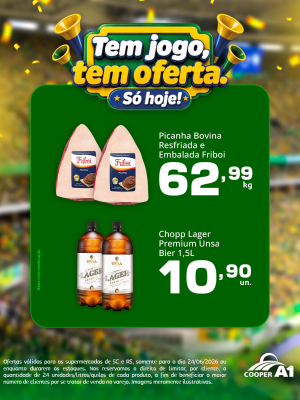 Tem jogo, tem oferta. S&oacute; hoje!