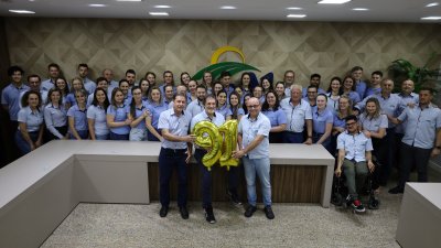 Colaboradores da matriz localizada em Palmitos, SC