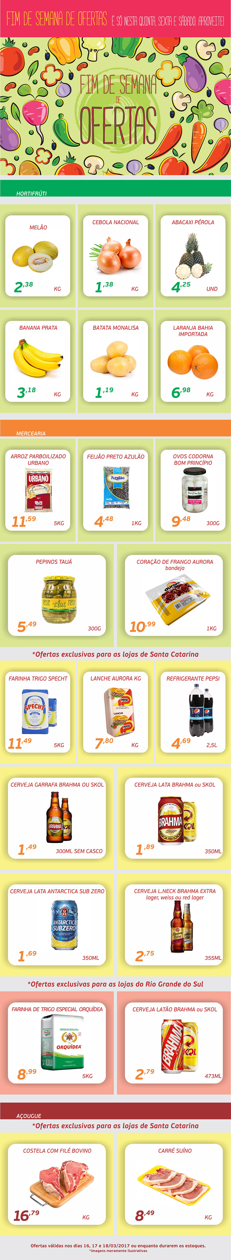Fim de Semana de Ofertas | Dias 16, 17, 18/03