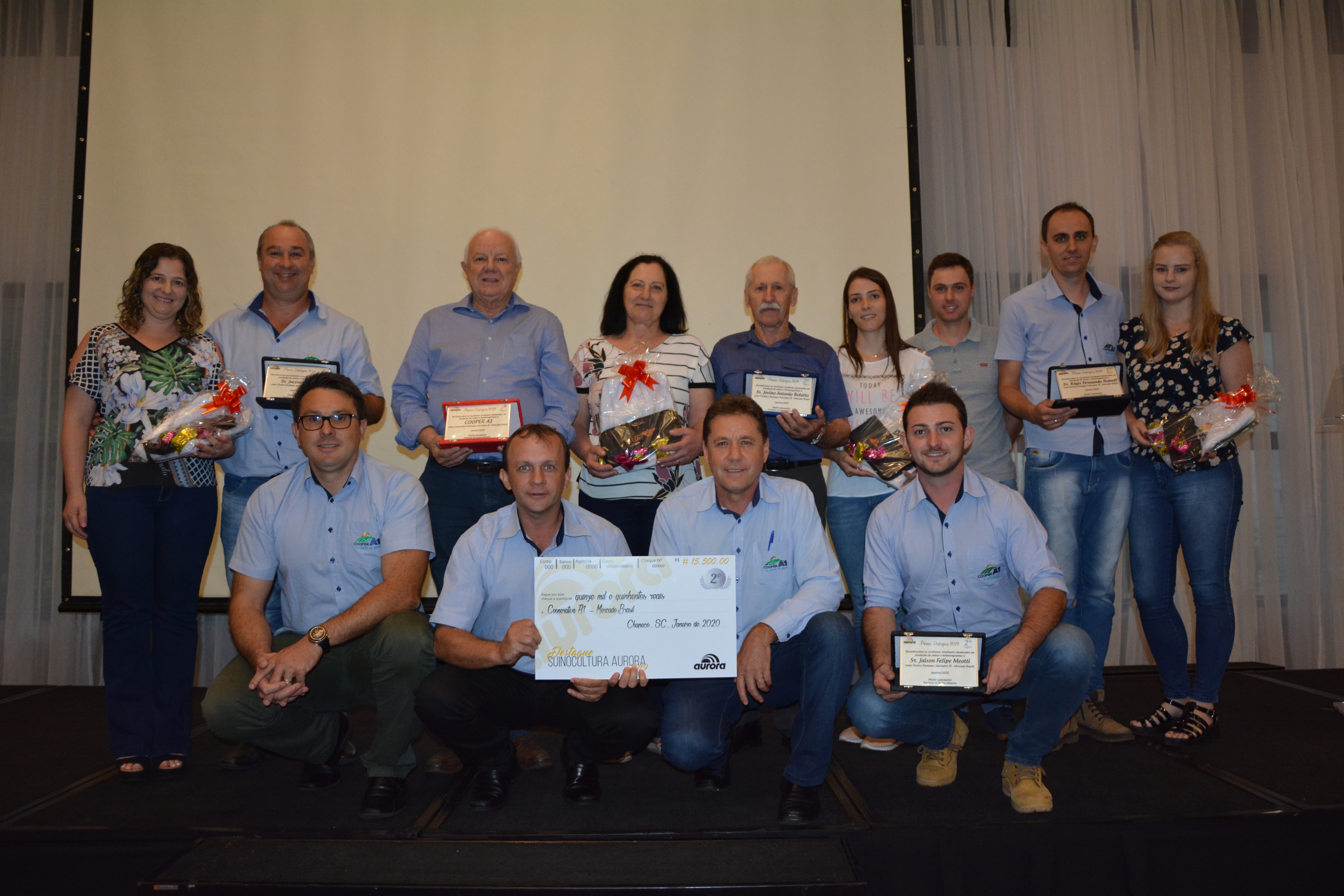 ATIVIDADE DE SUINOCULTURA DA COOPER A1 É PREMIADA PELA AURORA