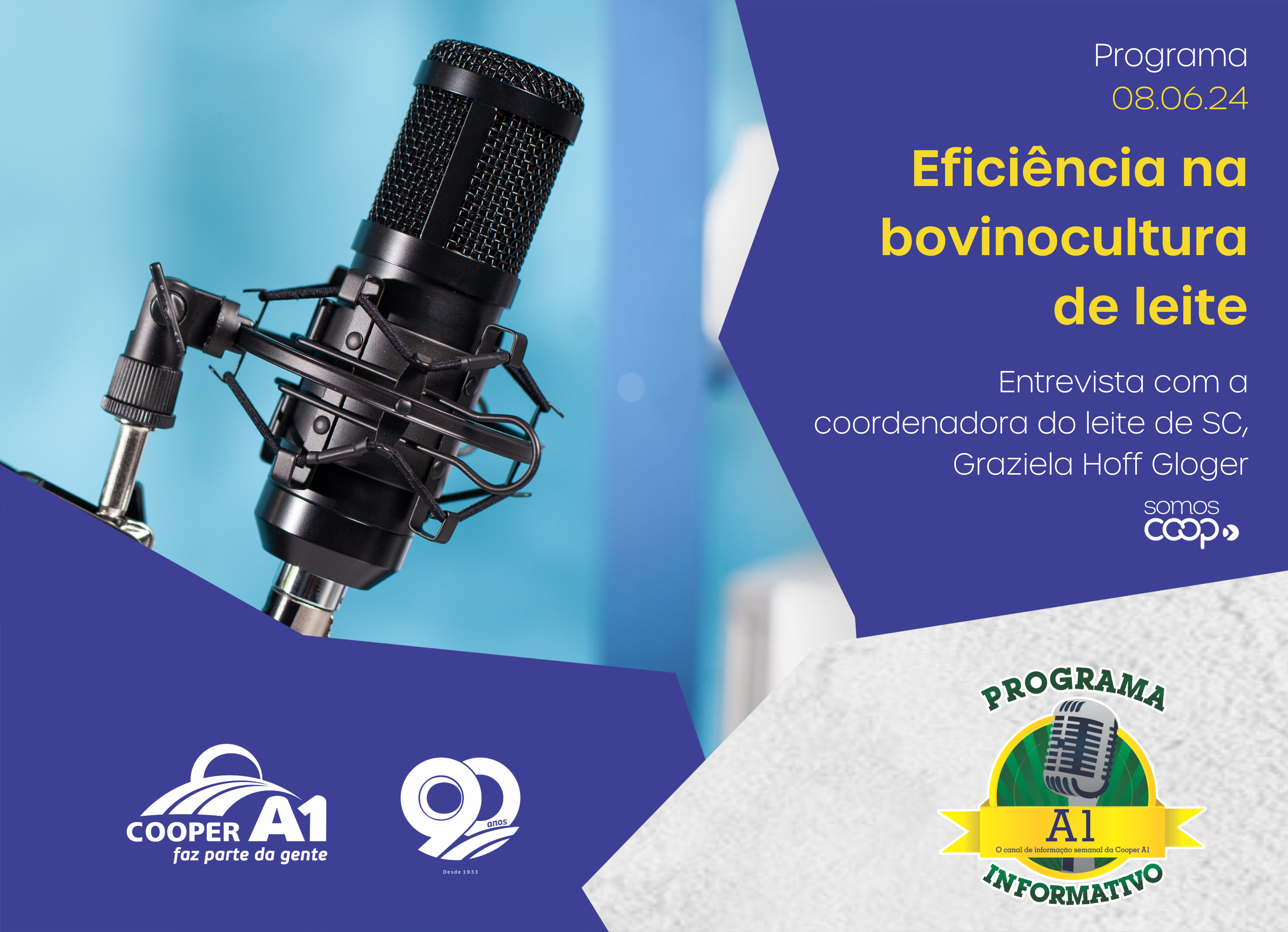 INFORMATIVO A1 08.06.24: Eficiência na bovinocultura de leite 