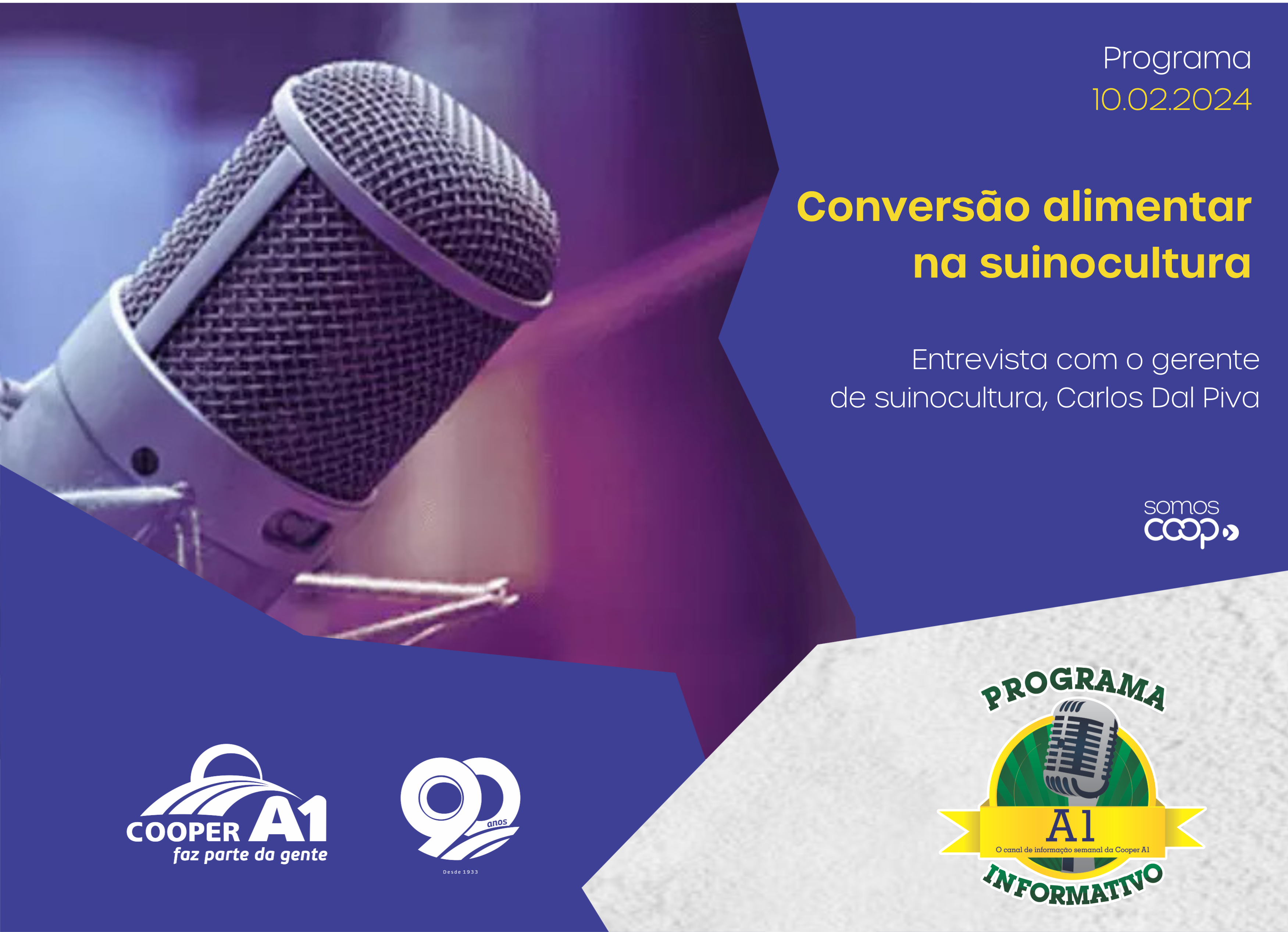 INFORMATIVO A1 10.02.24: Conversão alimentar na suinocultura