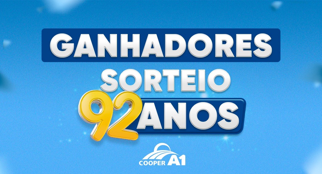 SORTEIO 20 ANOS: Confira os ganhadores