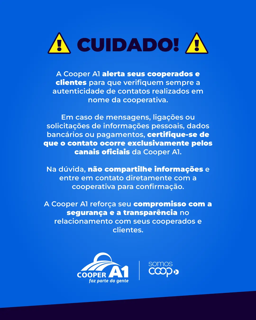 Alerta, cuidado com golpes!